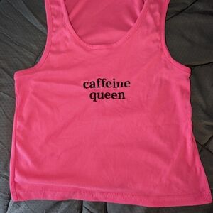 Pink Caffeine Queen Tank Top